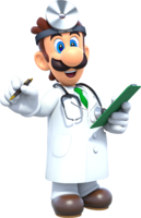 Artwork of Dr. Luigi from Dr. Mario World
