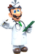 Artwork of Dr. Luigi from Dr. Mario World