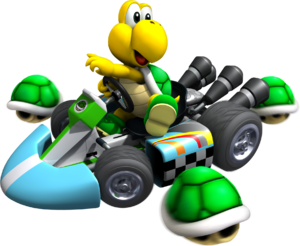 Artwork of Koopa Troopa, from Mario Kart Wii.