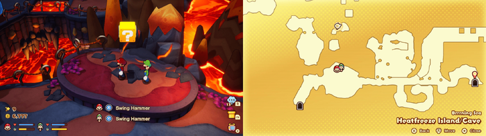 16th block in Heatfreeze Island from Mario & Luigi: Brothership