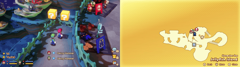 Blocks 2-3 in Jellyfish Island from Mario & Luigi: Brothership