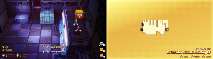 Sixth ? block in Lottacoins Island from Mario & Luigi: Brothership
