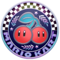 The Cherry Cup emblem in Mario Kart 8 Deluxe