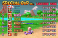Toad's go-kart on the results screen