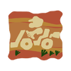 A sticker from Mario Kart World