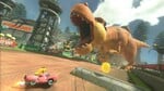 A T-Rex attacking Peach