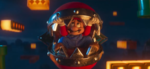 Mario being eaten by a dummy Piranha Plant