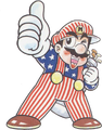 Mario Super Mario World! Mario Open Golf, inside cover