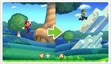 Comparison of the jumping physics of New Super Mario Bros. U (left), and New Super Luigi U (right)