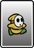 A Yellow Shy Guy card from Paper Mario: Color Splash