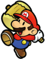 Alternate artwork of Mario with the hammer