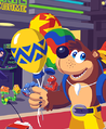 A Golden Balloon alongside two Weapon Balloons in artwork for the Rare All-Stars album released by Rare