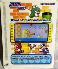World 2-2 Toad's Hidden House Demo Card from Super Mario Advance 4: Super Mario Bros. 3.