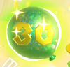 A 30-Coin Balloon found in the Lucky Break: Sparkling Coin Spree attraction.