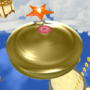 In-game screenshot of a cymbal in Super Mario Galaxy 2.
