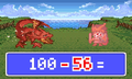 A hero taking damage from an enemy