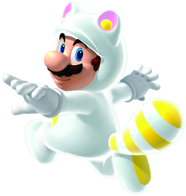 File:White Tanooki.png - Super Mario Wiki, the Mario encyclopedia