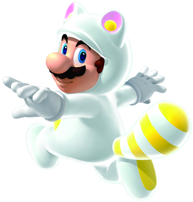 File:White Tanooki.png - Super Mario Wiki, the Mario encyclopedia