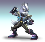 Artwork of Wolf O'Donnell from Super Smash Bros. Brawl.