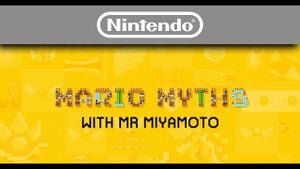 YouTube thumbnail of Mario Myths with Mr Miyamoto