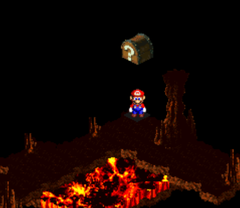 Fourth Treasure in Barrel Volcano of Super Mario RPG: Legend of the Seven Stars.