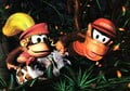 The Kongs blasting through a bramble maze