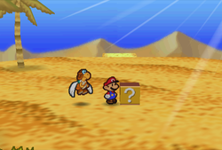 Nineteenth ? Block in Dry Dry Desert of Paper Mario.