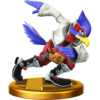 Falco's trophy, from Super Smash Bros. for Wii U.