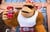 Funky Kong with a Sprite Cranberry