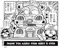 Hippo as the new Mario's castle in Super Mario-kun volume 10