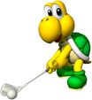 Artwork of Koopa Troopa in Mario Golf: Toadstool Tour.