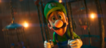 A worried Luigi looking out from his prison