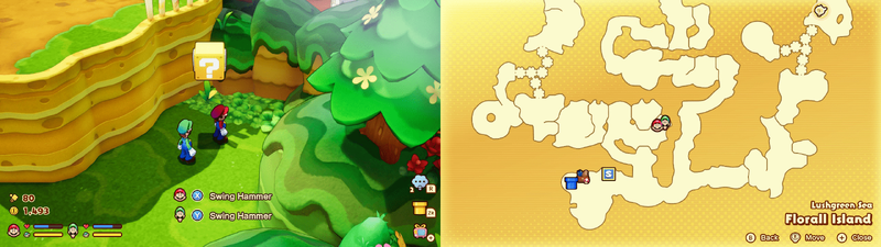 Sixth ? block in Florall Island from Mario & Luigi: Brothership