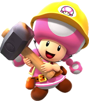 Builder Toadette from Mario Kart Tour