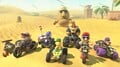 Mario, Yoshi, Wario, Waluigi, Koopa, Bowser, Conkdor and Rocky Wrench in front of a Tokotoko
