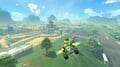 Koopa Troopa gliding over the course