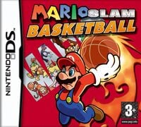 The European boxart for Mario Hoops 3-on-3.