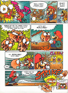A page of the Mario vs. Wario comic