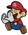 Mario fleeing