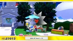 MAX UP Heart +10 from Shangri-Spa in Paper Mario: The Origami King