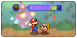 Image showing a partner move in Paper Mario: The Thousand-Year Door (Nintendo Switch)