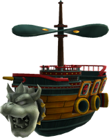 Model of Bowser Jr.'s airship from Super Mario Galaxy