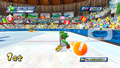 Short Track 1,000m in Mario & Sonic at the Olympic Winter Games (Wii).