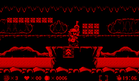 Wario getting a gate key in Virtual Boy Wario Land