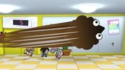 A shadowy figure passing by