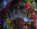 Koopas, Goombas, and Paratroopas fixing Bowser's Castle