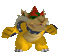 One of Bowser's award animations from Mario Kart Wii