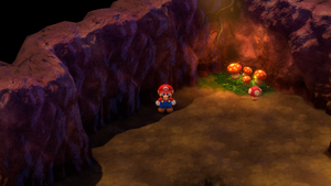 Fifth Mushroom/Amanita in Forest Maze of Super Mario RPG.