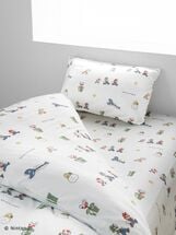 Patterned mattress cover, bed sheet, and pillowcase