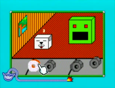 The microgame Hungry Robot from WarioWare: D.I.Y. Showcase